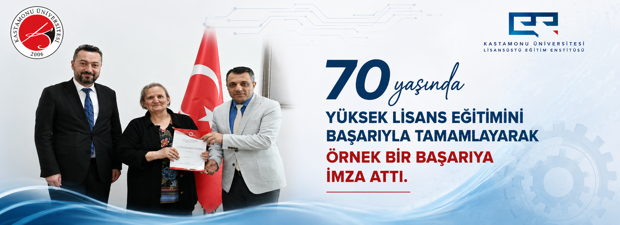 70 Yaşında Yüksek Lisans Mezunu Olan Ergül Kebeli’den Azim Dolu Akademik Yolculuk