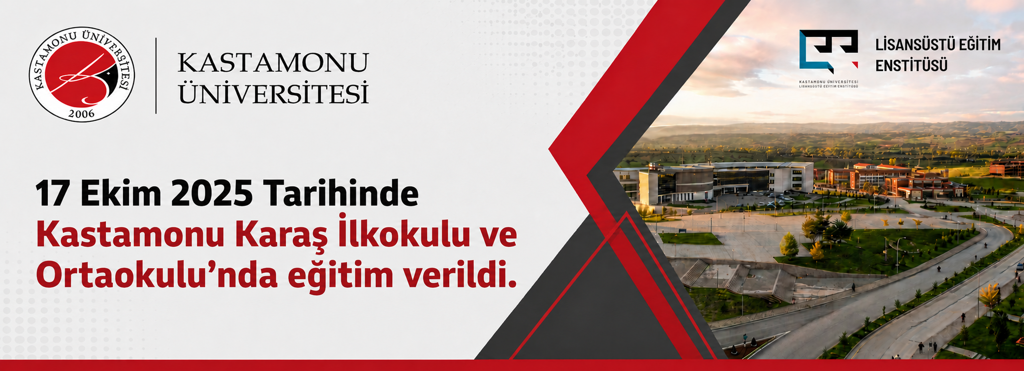 17 Ekim 2025 Tarihinde Kastamonu Karaş İlkokulu ve Ortaokulu’nda eğitim verildi. 