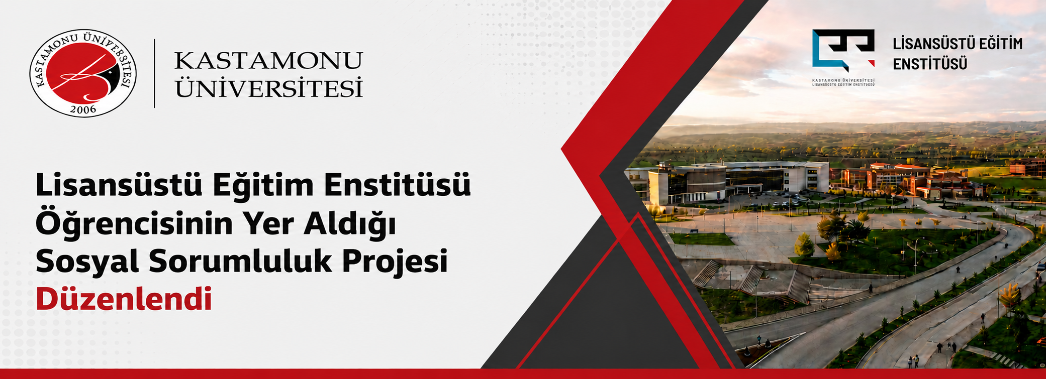 Lisansüstü Eğitim Enstitüsü Öğrencisinin Yer Aldığı Sosyal Sorumluluk Projesi Düzenlendi