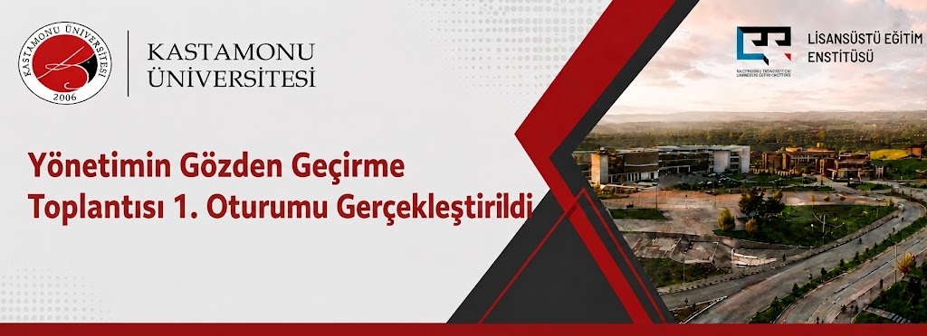 Yönetimin Gözden Geçirme Toplantısında Enstitümüz Temsil Edildi