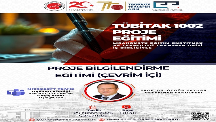 “TÜBİTAK 1002 Proje Eğitimi” Çevrim İçi Olarak Gerçekleştirildi.
