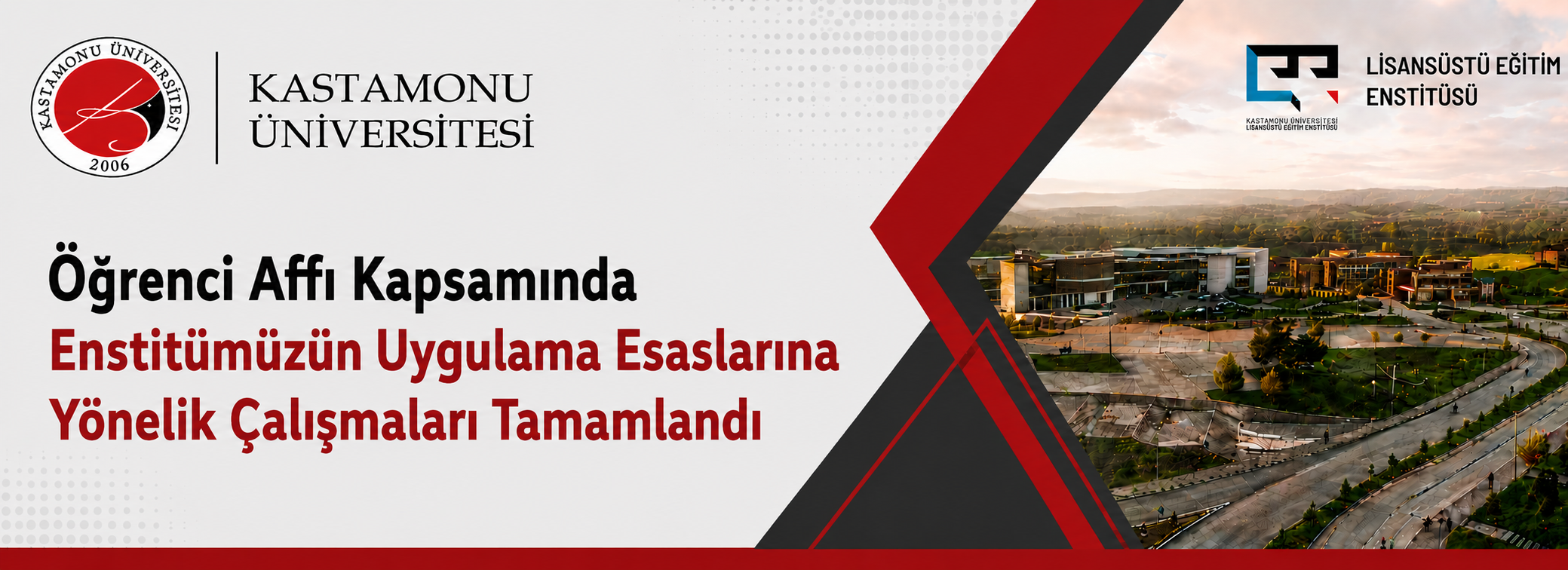 Öğrenci Affı Kapsamında Enstitümüzün Uygulama Esaslarına Yönelik Çalışmaları Tamamlandı