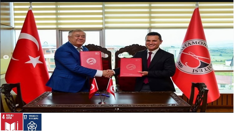 Kastamonu Üniversitesi ile Karaganda Buketov Üniversitesi Arasında Ortak Yüksek Lisans Programı Onaylandı