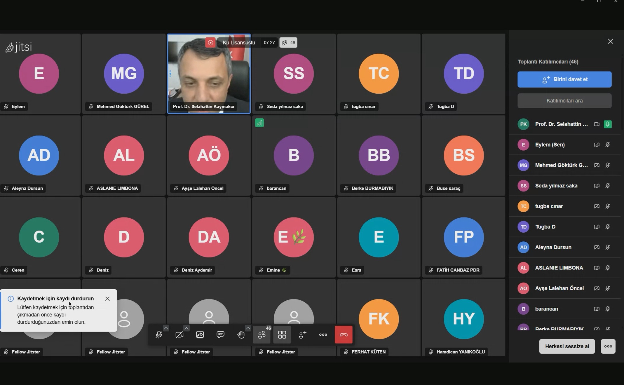 Lisansüstü Eğitim Enstitüsü Oryantasyon Programı Gerçekleştirildi
